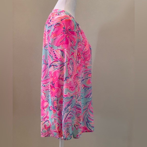Lilly Pulitzer Elsa Silk Top - Picture 3 of 11